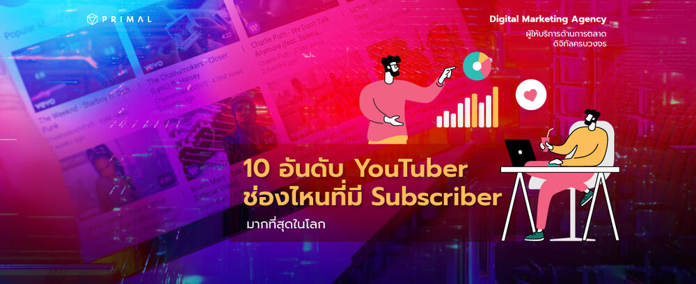 เคยดูมั้ย? 10 อันดับยูทูบเบอร์ – ช่อง YouTube คนตามเยอะที่สุดในโลก