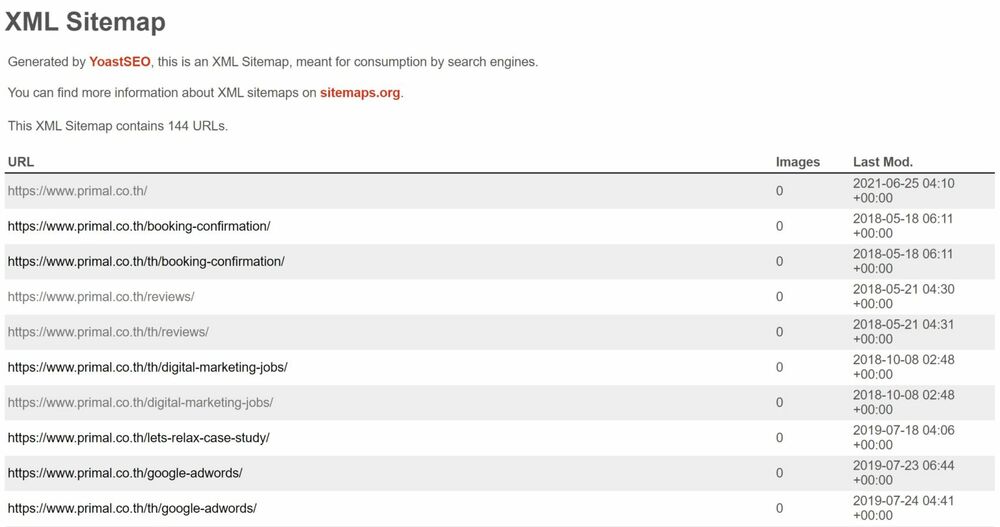 xml sitemap example