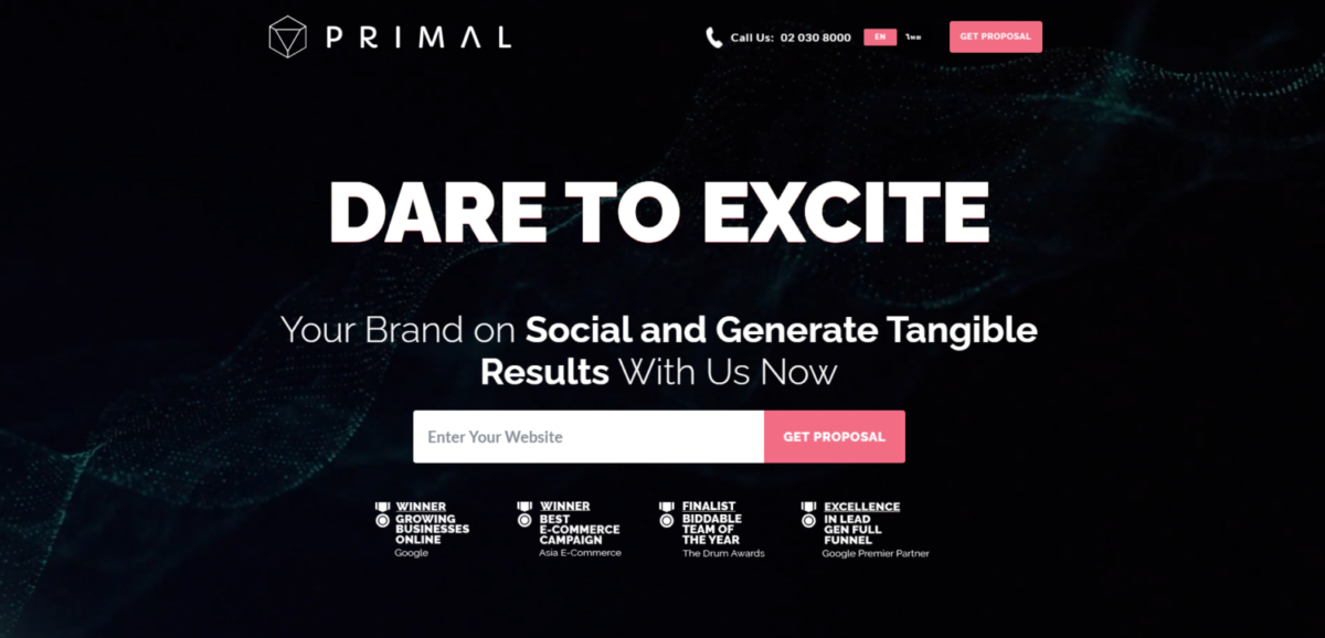 Primal Landing Page