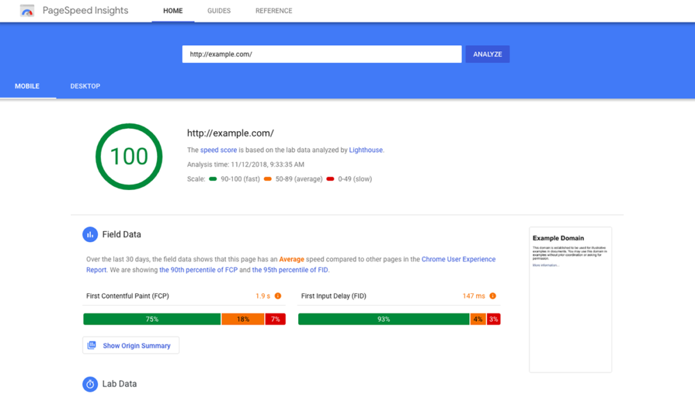 ความเร็วของเพจหน้าเว็บไซต์ Page speed สำหรับ SEO