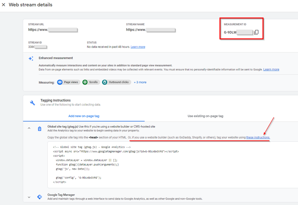 วิธีติดตั้ง Google Analytics ขั้นตอนที่ 2